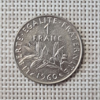 France 1 Franc 1960 KM-925 VF