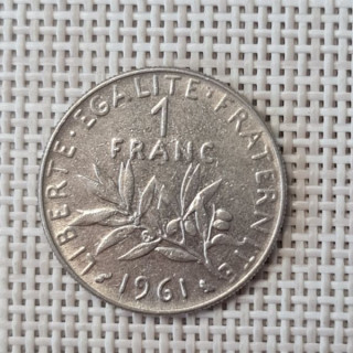 France 1 Franc 1961 KM-925 VF