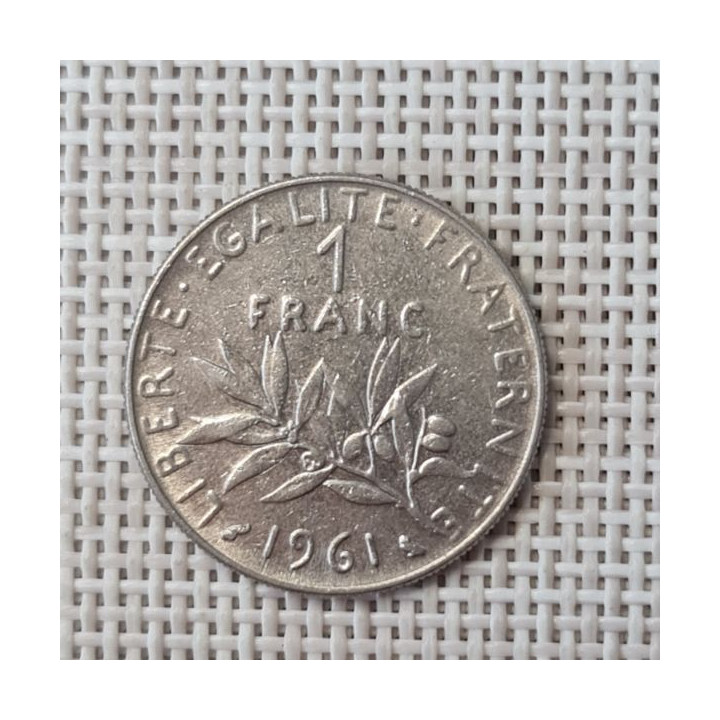 France 1 Franc 1961 KM-925 VF