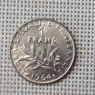France 1 Franc 1964 KM-925 VF