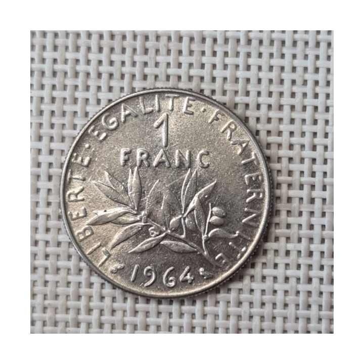 France 1 Franc 1964 KM-925 VF