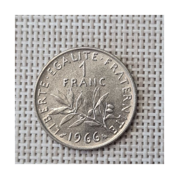 France 1 Franc 1966 KM-925 VF