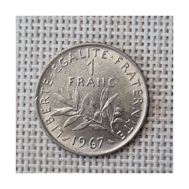 France 1 Franc 1967 KM-925 VF