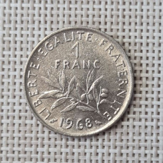 France 1 Franc 1968 KM-925 VF