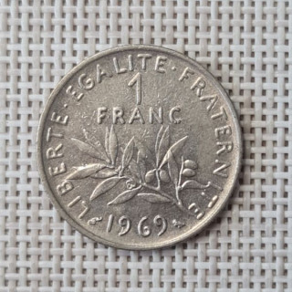 France 1 Franc 1969 KM-925 VF
