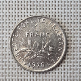 France 1 Franc 1970 KM-925 VF