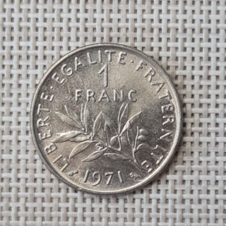 France 1 Franc 1971 KM-925 VF