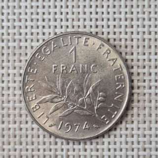 France 1 Franc 1974 KM-925 VF