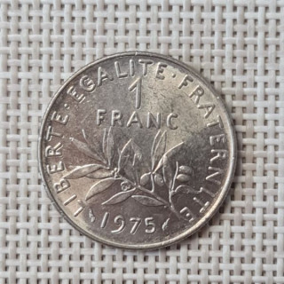 France 1 Franc 1975 KM-925 VF