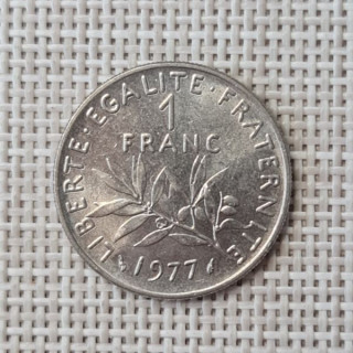 France 1 Franc 1977 KM-925 VF