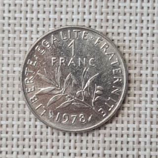 France 1 Franc 1978 KM-925 VF