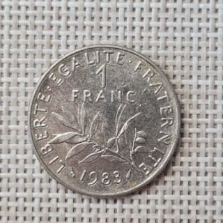 France 1 Franc 1983 KM-925 VF