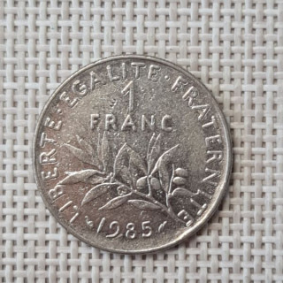 France 1 Franc 1985 KM-925 VF