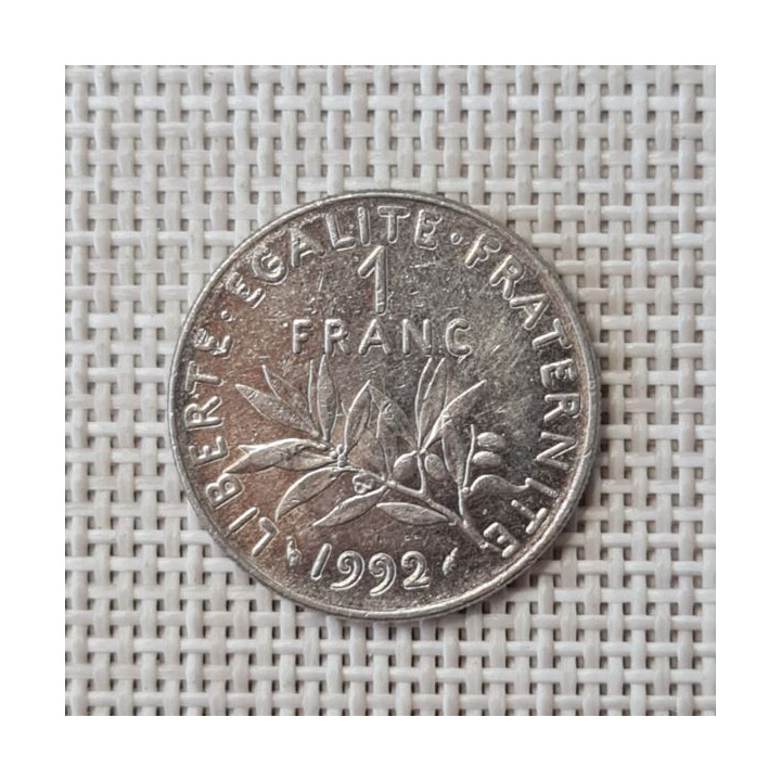 France 1 Franc 1992 KM-925 VF