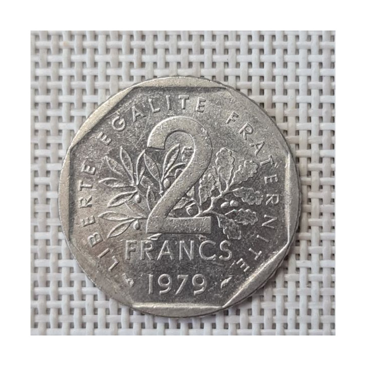 France 2 Francs 1979 KM-942.1 VF