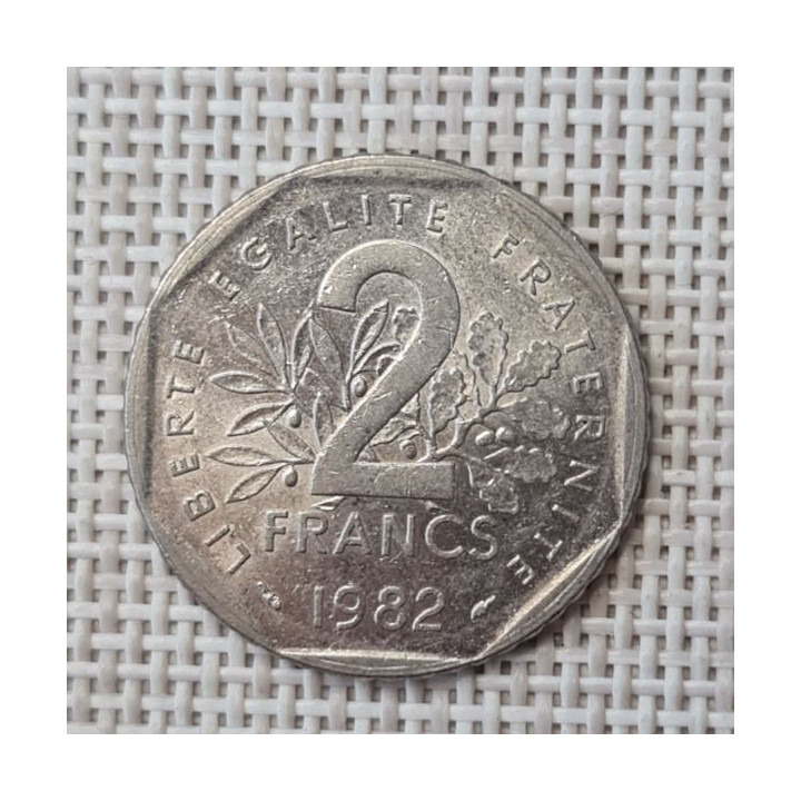 France 2 Francs 1982 KM-942.1 VF