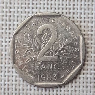 France 2 Francs 1983 KM-942.1 VF