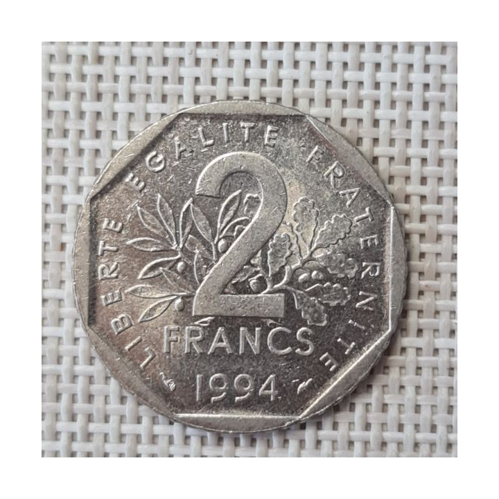 France 2 Francs 1994 KM-942.1 VF