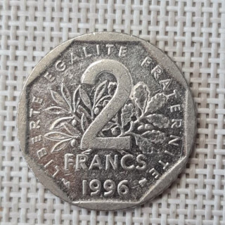France 2 Francs 1996 KM-942.1 VF