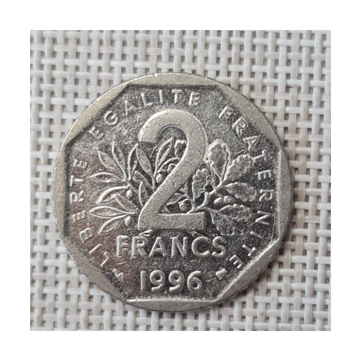 France 2 Francs 1996 KM-942.1 VF