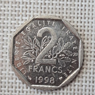 France 2 Francs 1998 KM-942.1 VF