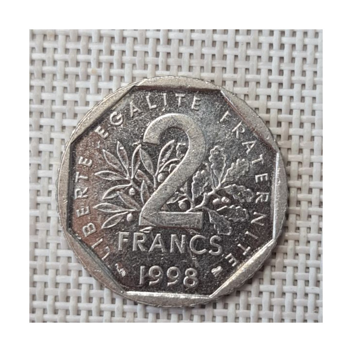 France 2 Francs 1998 KM-942.1 VF