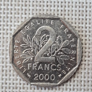 France 2 Francs 2000 KM-942.1 VF