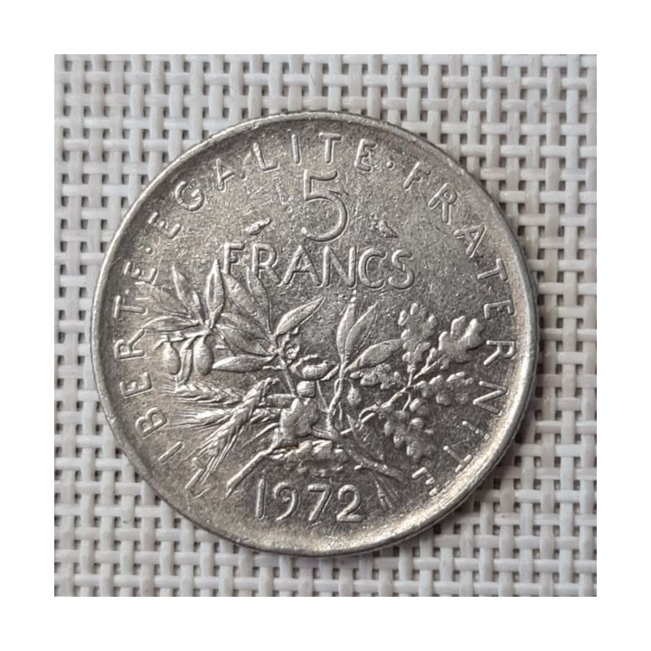 France 5 Francs 1972 KM-926a VF