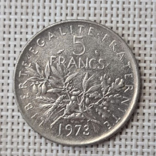 France 5 Francs 1973 KM-926a VF