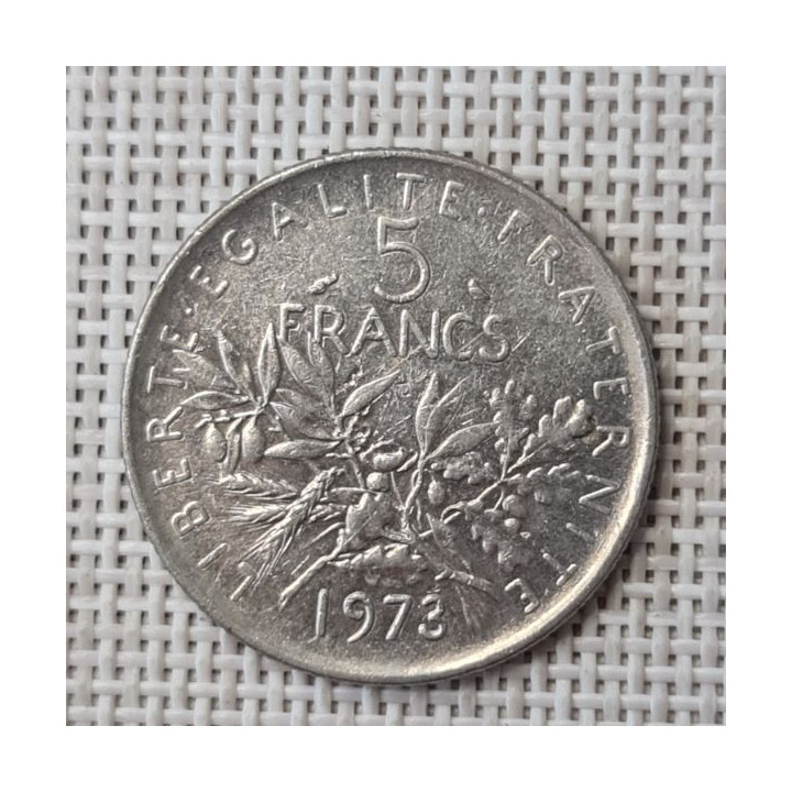 France 5 Francs 1973 KM-926a VF