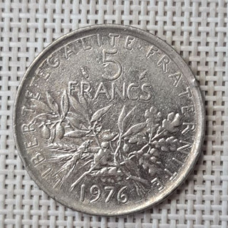 France 5 Francs 1976 KM-926a VF