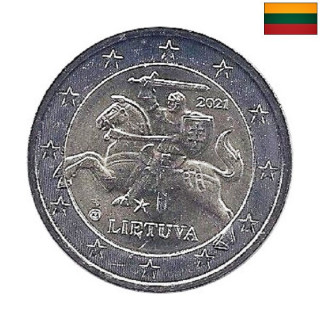 Lithuania 2 Euro 2021 KM-212 UNC