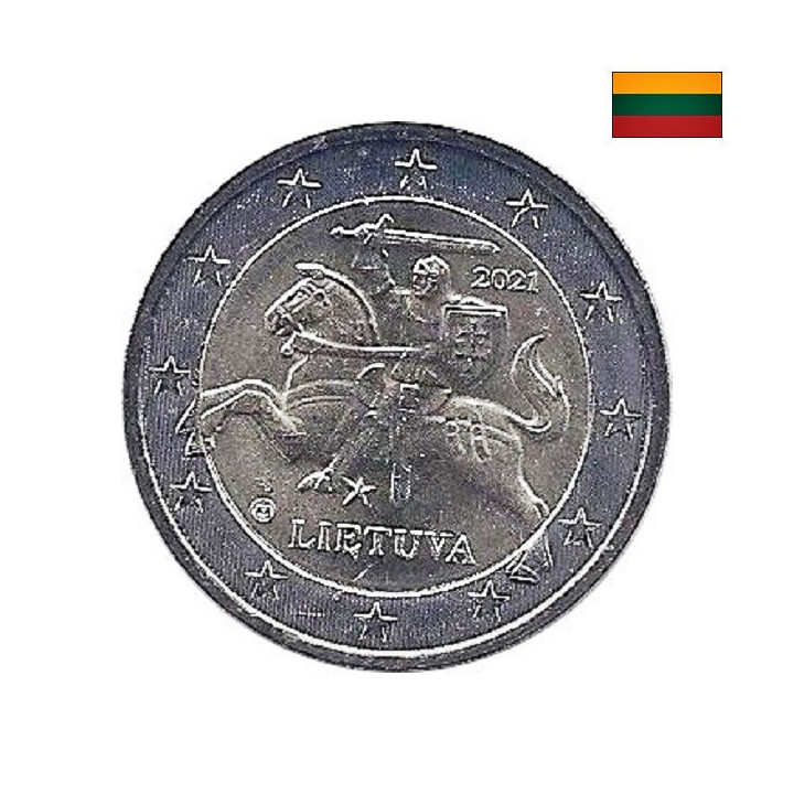 Lithuania 2 Euro 2021 KM-212 UNC