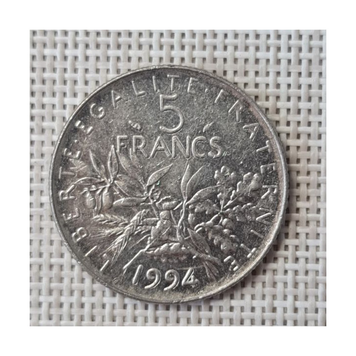 France 5 Francs 1994 KM-926a VF