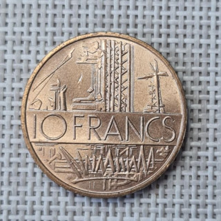 France 10 Francs 1976 KM-940 XF