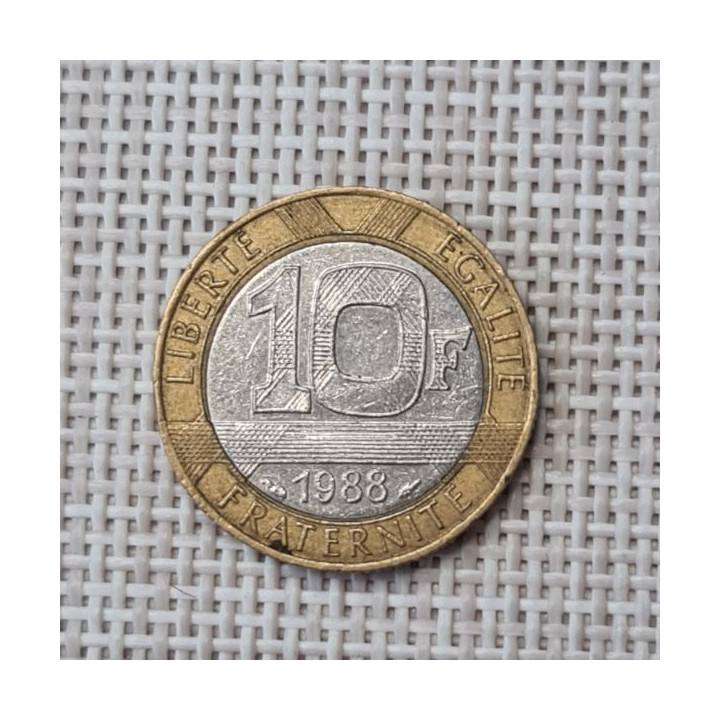 France 10 Francs 1988 KM-964 VF