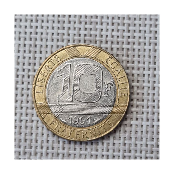 France 10 Francs 1991 KM-964 VF