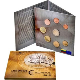 Lithuania Official Euro Set (3,88€) 2015 BU