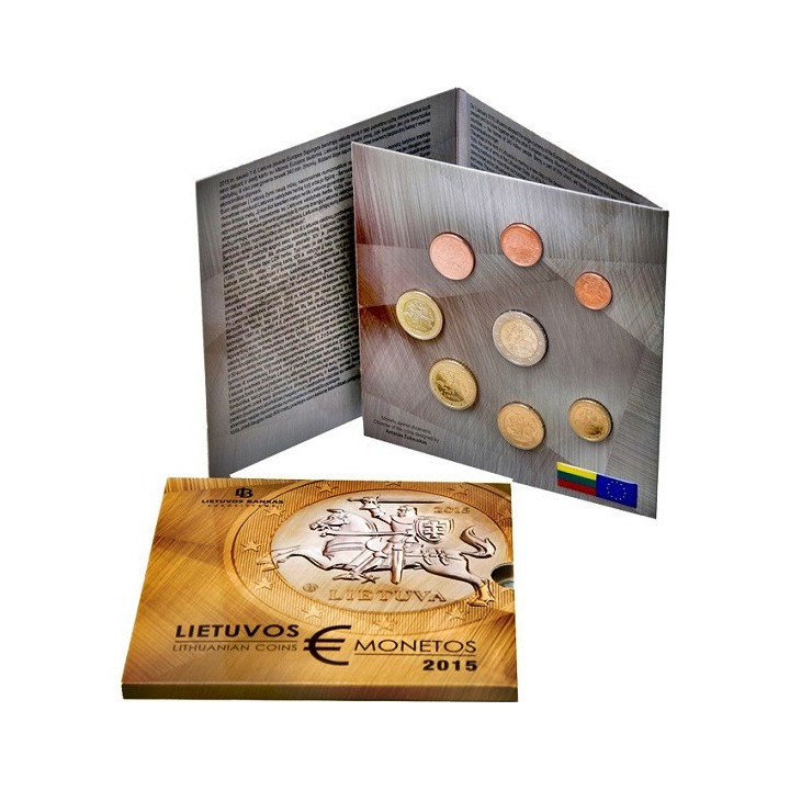 Lithuania Official Euro Set (3,88€) 2015 BU