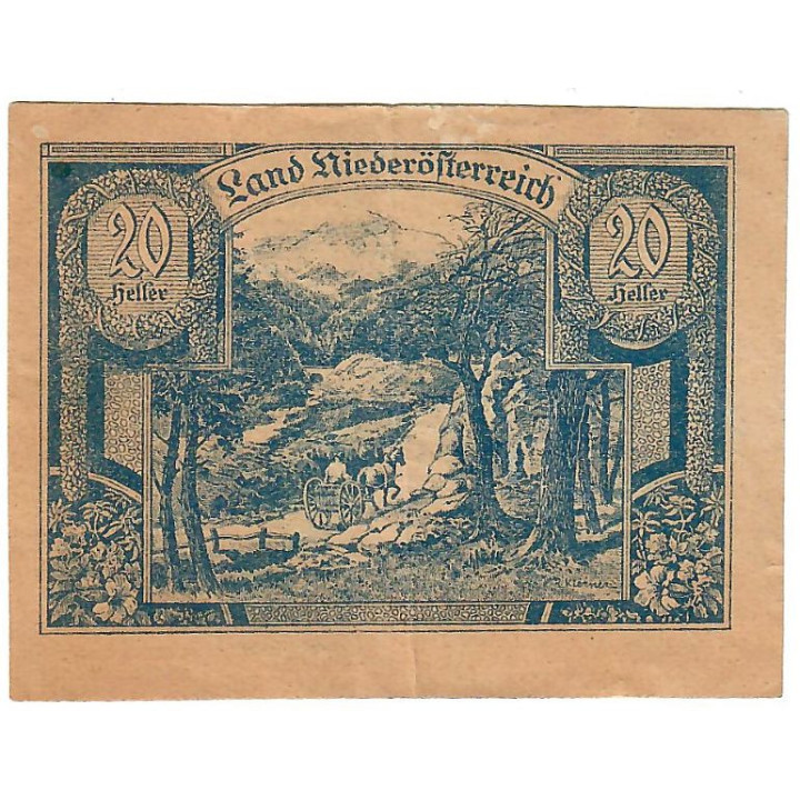 Austria 20 Heller 1920 P-S113a.1 VF