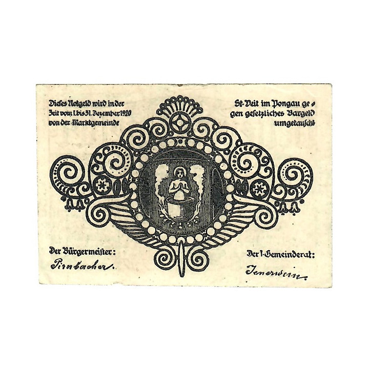 Austrian Notgeld 20 Heller 1920 JPR0945a-20 XF/AU