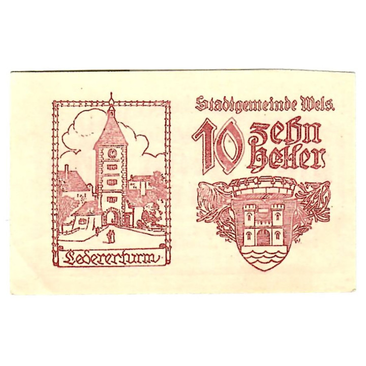 Austrian Notgeld 10 Heller 1920 JPR1167I-10.2 UNC