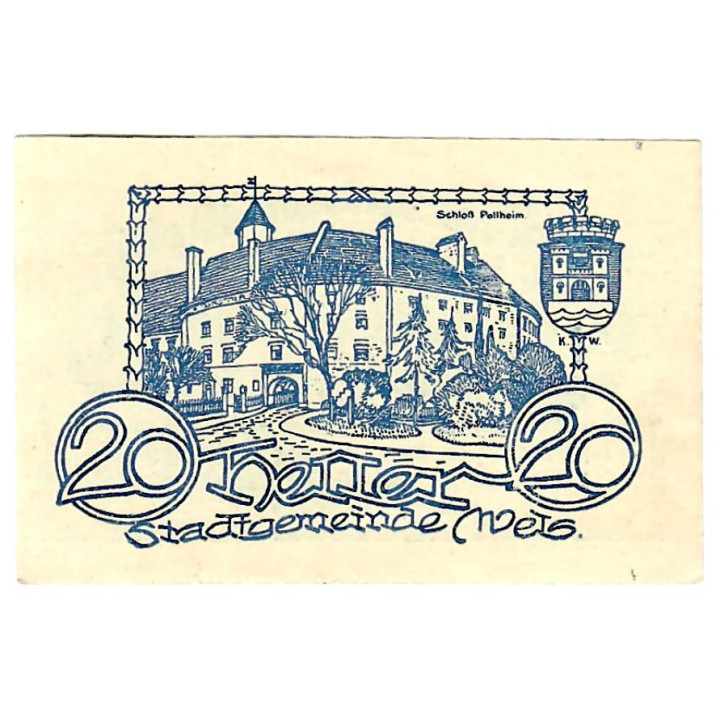 Austrian Notgeld 20 Heller 1920 JPR1167I-20.1 UNC