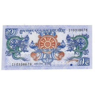 Bhutan 1 Ngultrum 2006 P-27a UNC