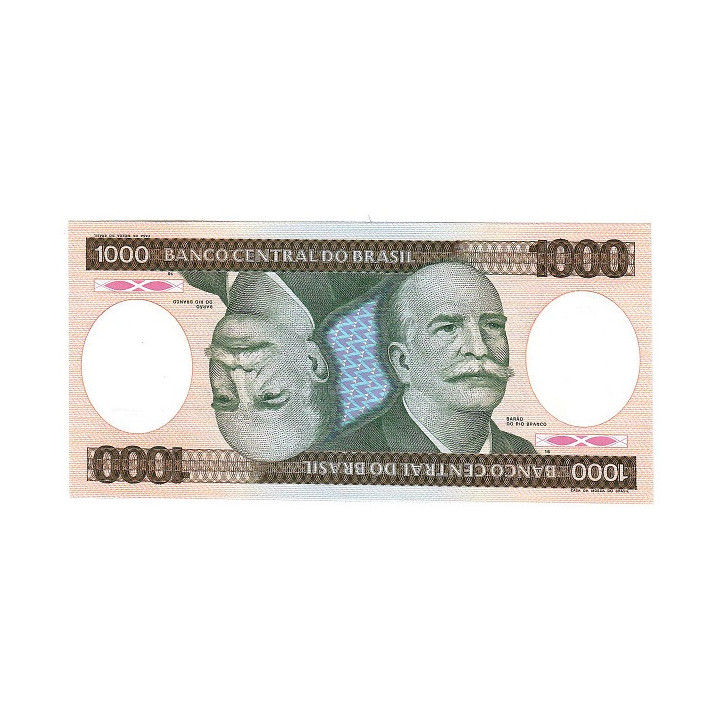 Brazil 1000 Cruzeiros ND (1986) P201d UNC