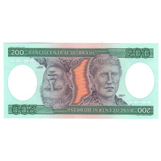 Brazil 200 Cruzeiros ND (1984) P-199b UNC