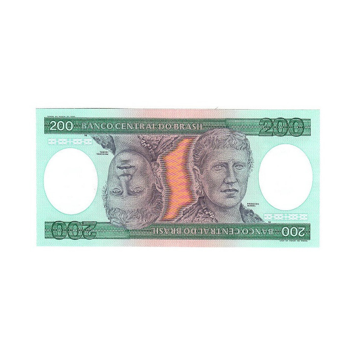 Brazil 200 Cruzeiros ND (1984) P-199b UNC