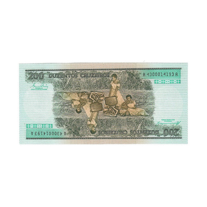 Brazil 200 Cruzeiros ND (1984) P-199b UNC