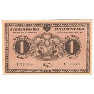 Finland 1 Markka 1916 P-19a UNC