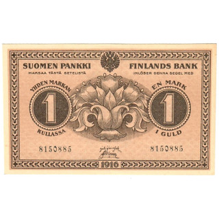Finland 1 Markka 1916 P-19a.5 UNC